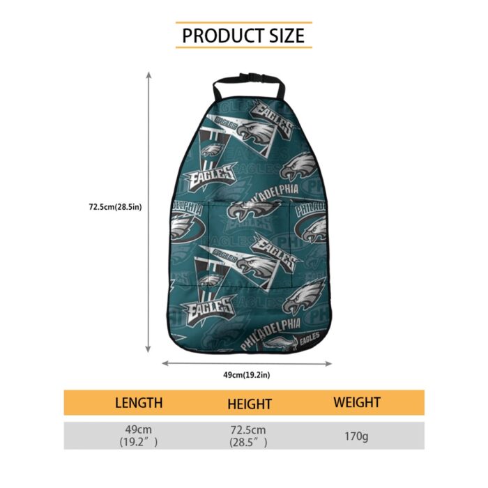 Philadelphia Eagles Zubaz Car Seat Back Storage Bag - Image 5