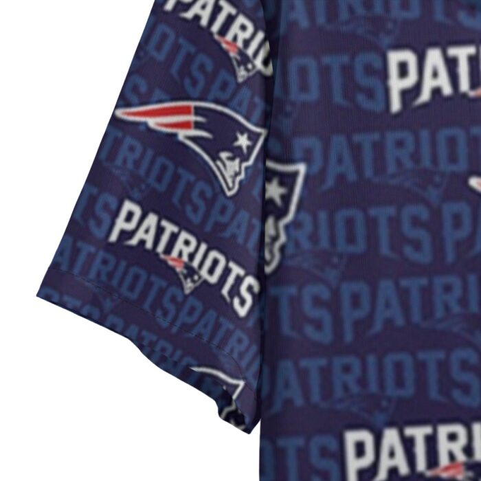 New England Patriots All-Over Print Men's Hawaiian Shirt - Image 3