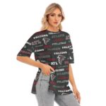 Atlanta Falcons  Women's Short Sleeves T-shirt With Hem Split - Image 3