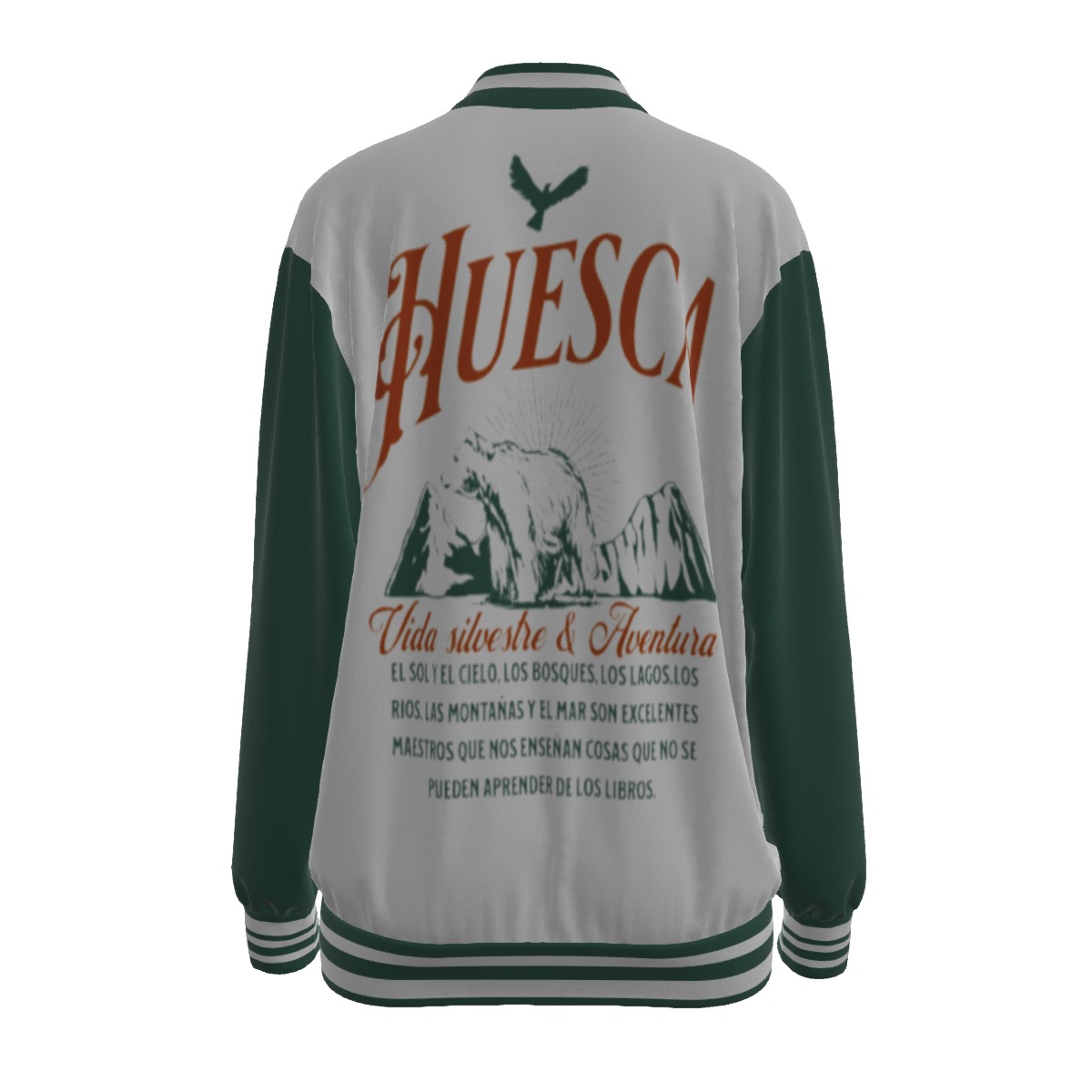 Chaqueta de béisbol Huesca con estampado integral