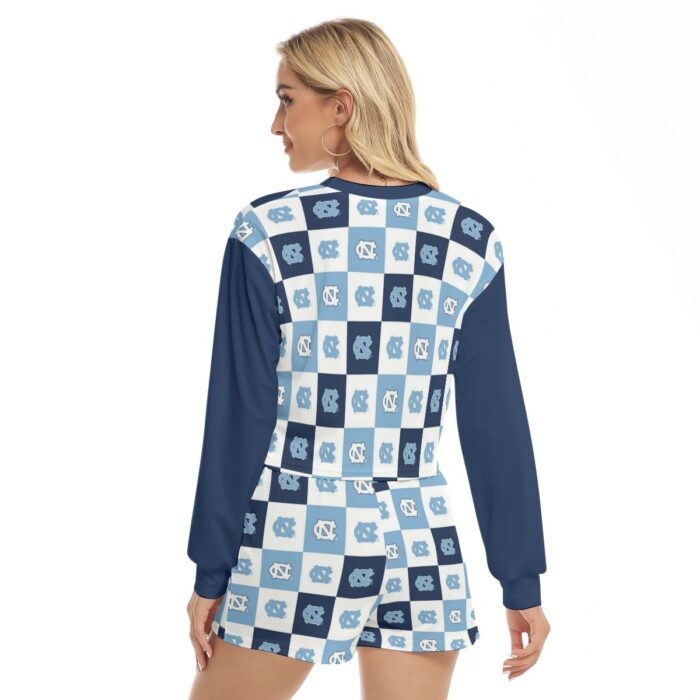 North Carolina at Chapel Hill Tar Heels Women's Short Sweatshirt And Pants Suit - Image 4