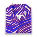 Buffalo Bills Zubaz All-Over Print Men's Casual Hawaiian Short Sleeve Shirt | 125GSM Cotton