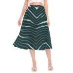 Philadelphia Eagles Zubaz All-Over Print Women's Long Section Chiffon Skirt