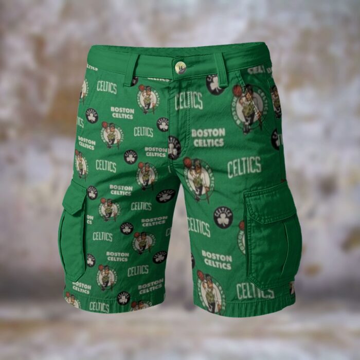 Boston Celtics Cargo Shorts - Image 1