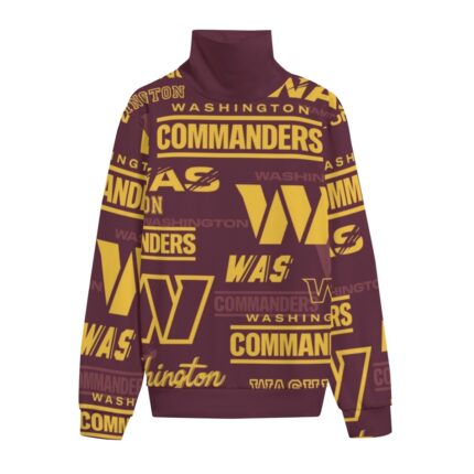 Washington Commanders Unisex Turtleneck Knitted Fleece Sweater