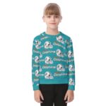 Miami Dolphins Zubaz All-Over Print Kid's Sweater - Image 4