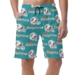 Miami Dolphins Zubaz All-Over Print Men's Casual Short Pants