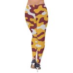 Washington Commanders camo Women's High-Stretch Cotton Leggings - Image 2