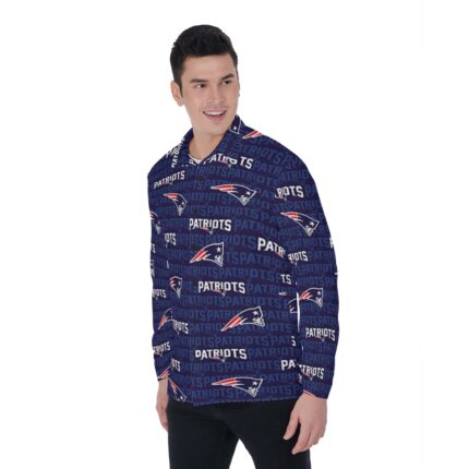 New England Patriots Zubaz All-Over Print Men's Long Sleeve Shirt