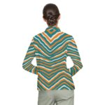Miami Dolphins Zubaz All-Over Print Ladies' Lapel Long Sleeves
