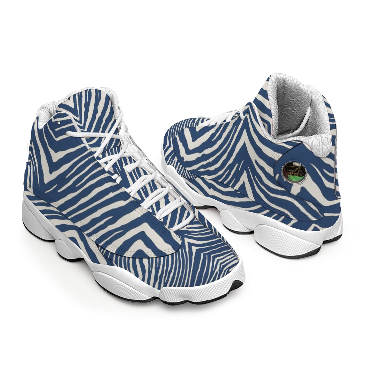 Dallas Cowboys Zubaz Women's Curved Basketball Shoes With Thick Soles - Image 3