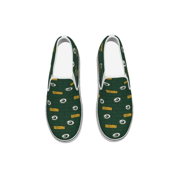 Green Bay Packers Men's Slip On Sneakers - Image 1