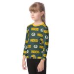 Green Bay Packers All-Over Print Kid's O-neck Long Sleeve T-shirt - Image 3