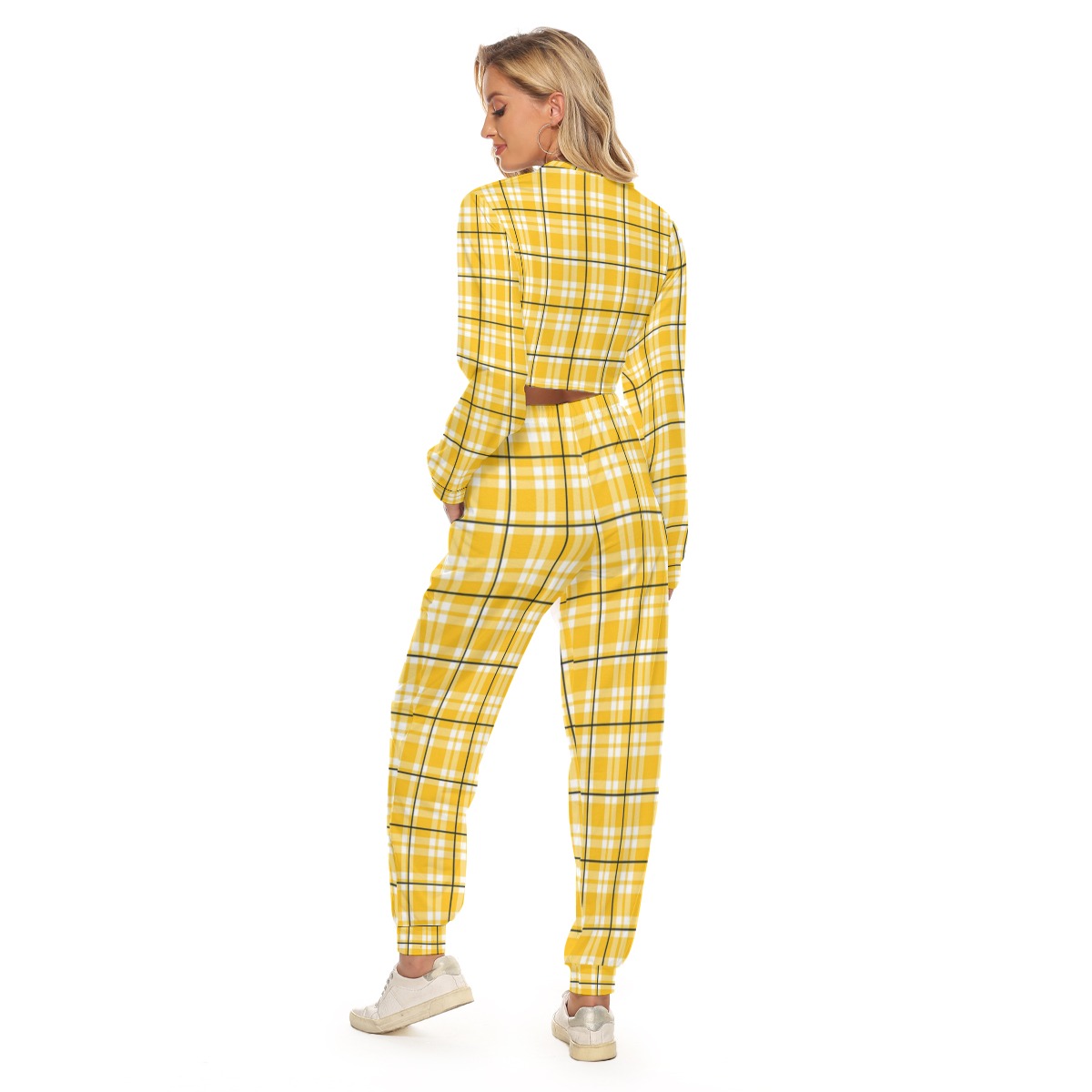 Pittsburgh Steelers All-Over Print Women's Crop Sweatshirt Suit - Image 3