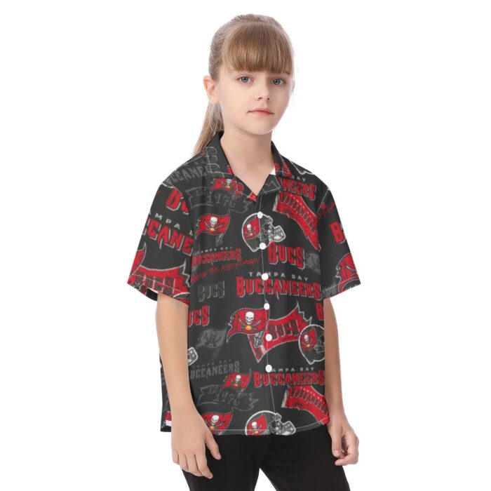 Tampa Bay Buccaneers Kid's Hawaiian Vacation Shirt - Image 2