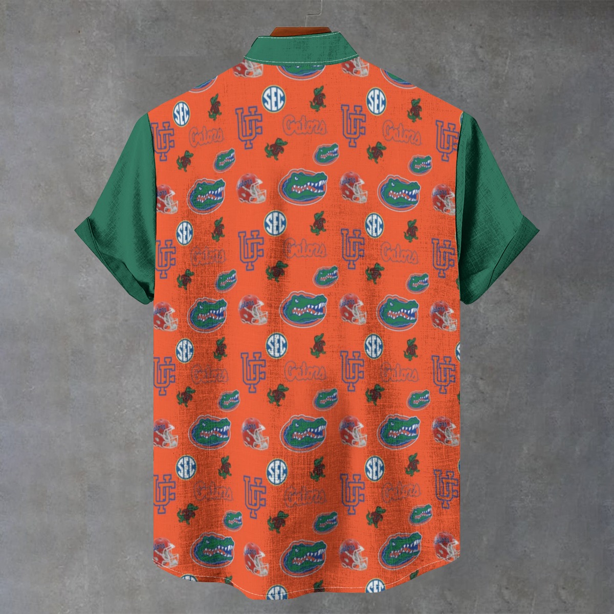 Florida - Gators Men's Stand Collar Shirt|110GSM Imitation Flax - Image 3