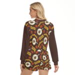 San Diego Padres Women's Short Sweatshirt And Pants Suit - Image 4