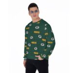 Green Bay Packers All-Over Print Men's Thicken Sweater - Image 6