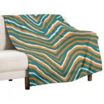 Miami Dolphins Zubaz Single-Side Printing Flannel Blanket - Image 5