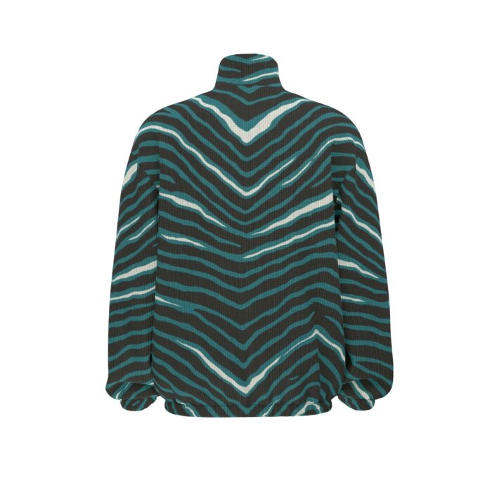 Philadelphia Eagles Zubaz All-Over Print Unisex Turtleneck Zippered Sweatshirt - Image 6