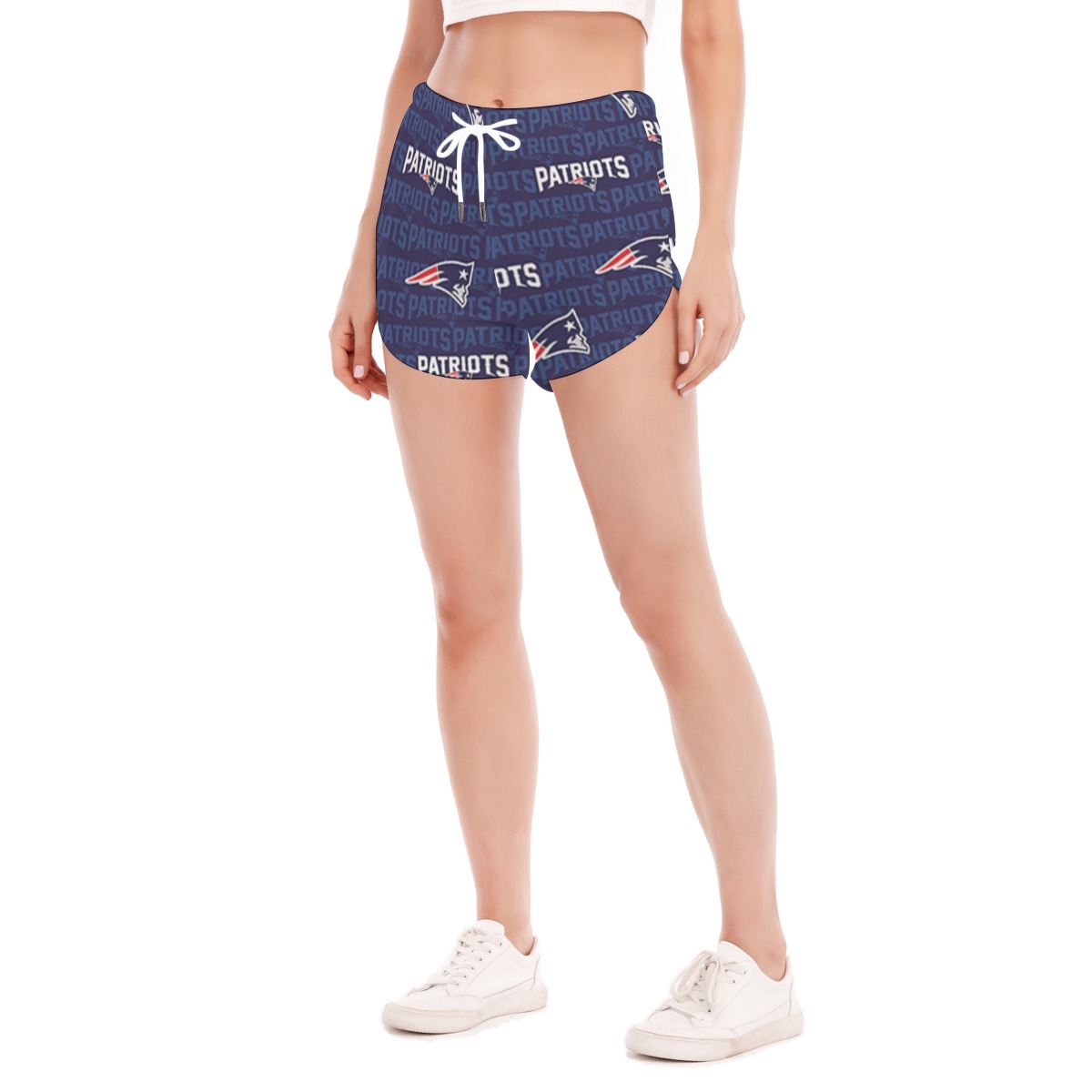 New England Patriots Zubaz All-Over Print Women's Side Split Running Pants - Image 3