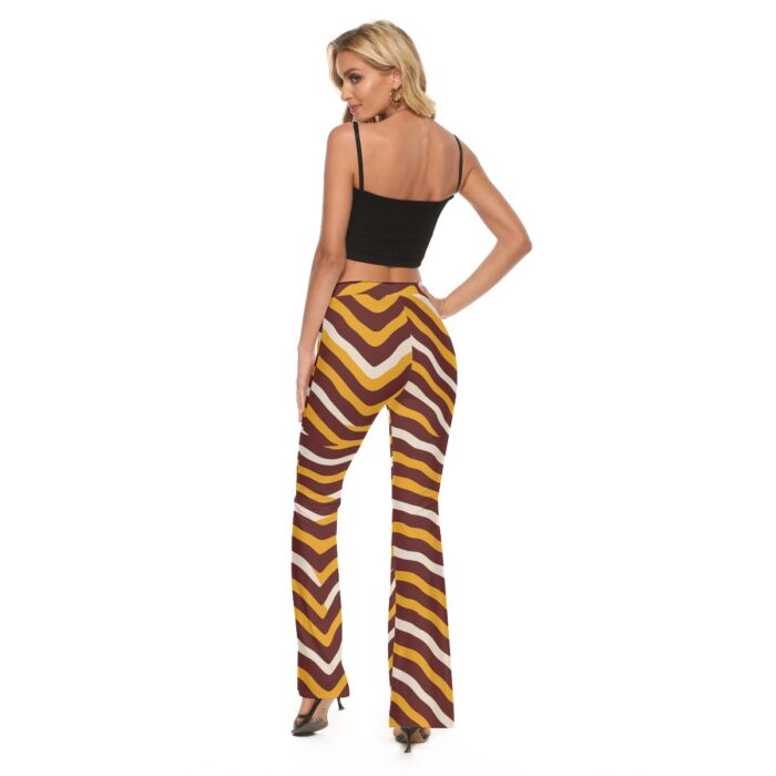 Washington Commanders Zubaz Women's High Elastic Flare Pants - Image 4