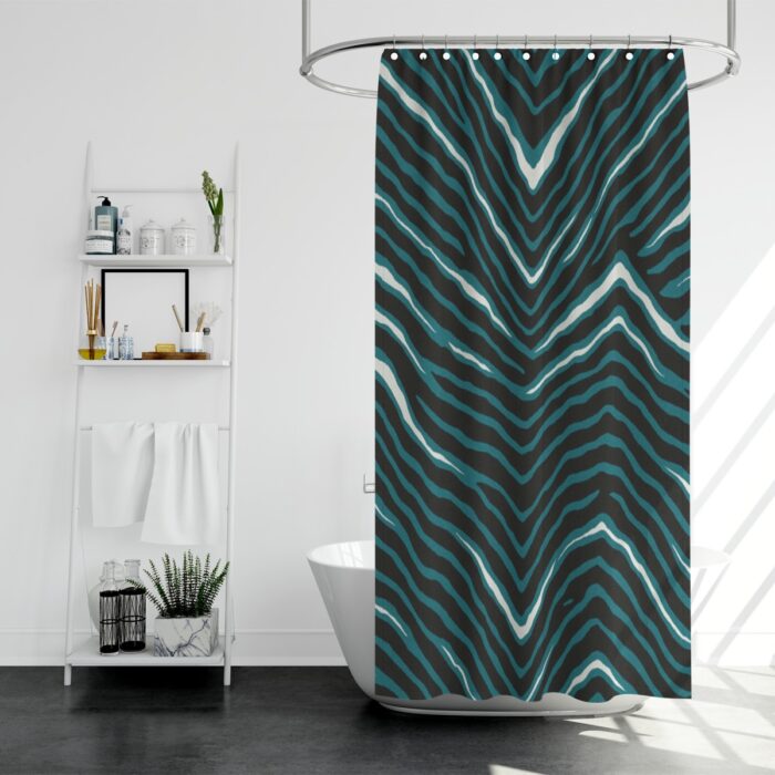 Philadelphia Eagles Zubaz Shower curtain 90(gsm) - Image 2