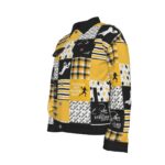 Pittsburgh Steelers Zubaz All-Over Print Unisex Lapel Jacket | 245GSM Cotton