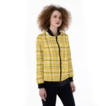 Pittsburgh Steelers All-Over Print Women's Ribbed Stand-up Collar Jacket