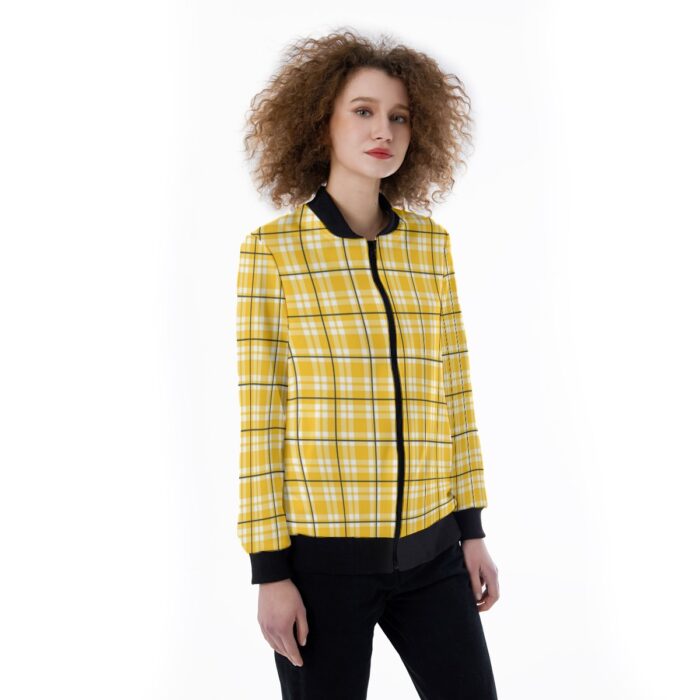 Pittsburgh Steelers All-Over Print Women's Ribbed Stand-up Collar Jacket - Image 1