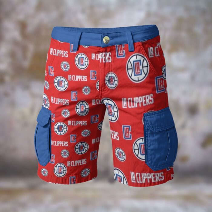 Los Angeles Clippers basketball Cargo Shorts - Image 2