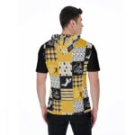 Pittsburgh Steelers All-Over Print Men's Short Sleeve Hoodie T-Shirt - Image 3