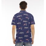 New England Patriots All-Over Print Men's Polo Shirt | Velvet - Image 2