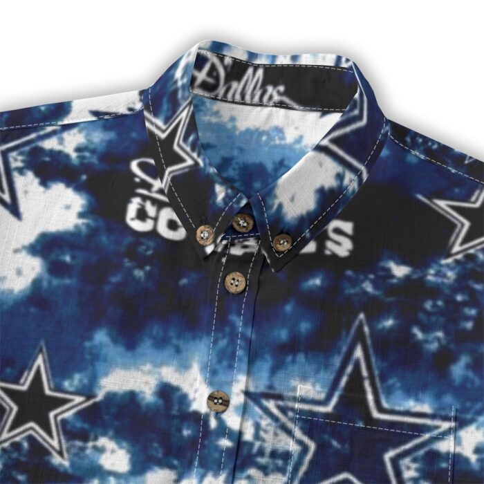 Dallas Cowboys Zubaz All-Over Print Children's Shirt With Pocket | 125GSM Cotton - Image 2