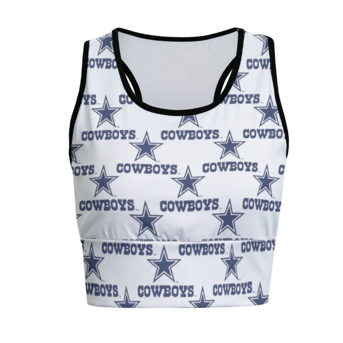Dallas Cowboys Zubaz All-Over Print Women's Sports Bra|210GSM - Image 4