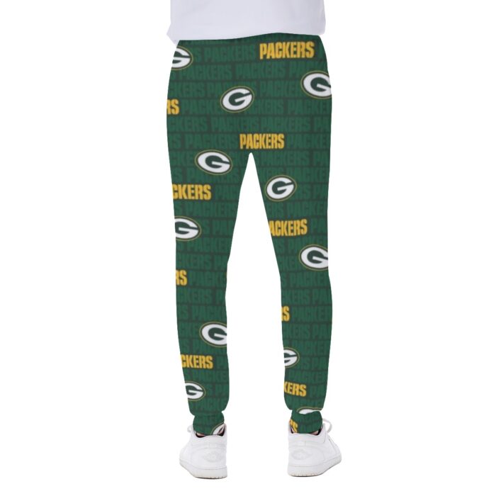 Green Bay Packers All-Over Print Men's Sweatpants - Image 5
