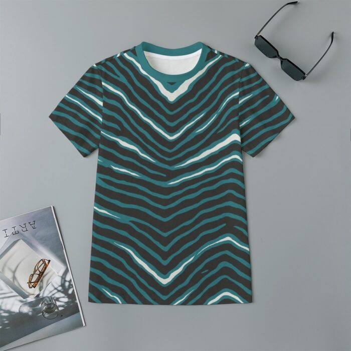 Philadelphia Eagles Zubaz All-Over Print Children's Short-Sleeve T-Shirt | 180GSM Cotton - Image 1