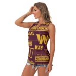 Washington Commanders Women's Sleeveless V-Neck Top