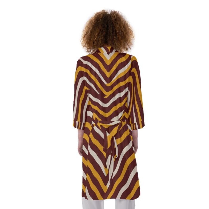 Washington Commanders Zubaz Women's Satin Kimono Robe - Image 4