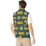 Green Bay Packers All-Over Print Men's Stand-up Collar Vest
