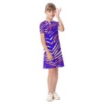 Buffalo Bills Zubaz All-Over Print Kid's Short Sleeve Dress - Image 2