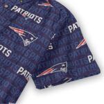 New England Patriots All-Over Print Men's Breathable Cotton Shirt|125GSM - Image 4