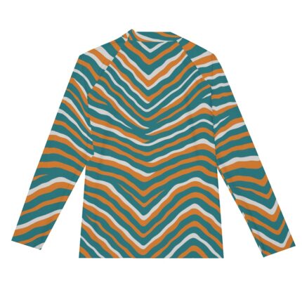 Miami Dolphins Zubaz All-Over Print Men's Long Sleeve Tight surf clothing