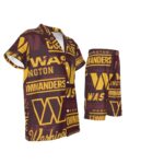 Washington Commanders  Kid's Imitation Silk Short Pajamas - Image 3