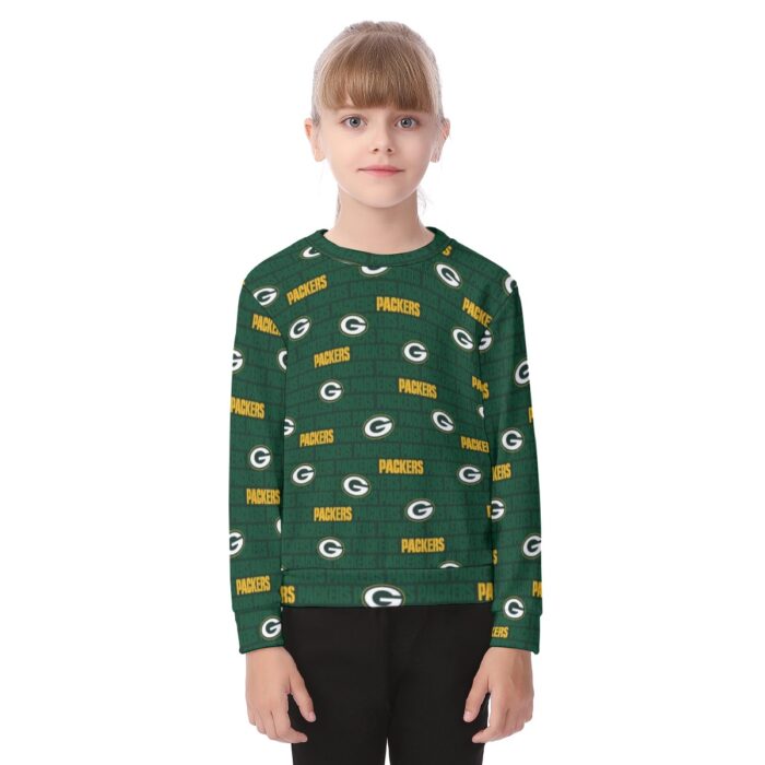 Green Bay Packers All-Over Print Kid's Sweater - Image 2