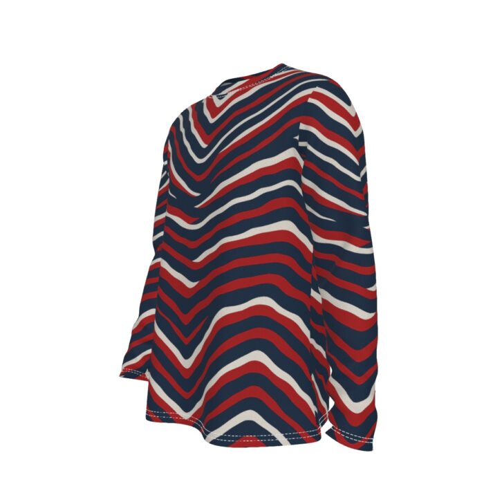 New England Patriots All-Over Print Long Sleeve T-Shirt - Image 2