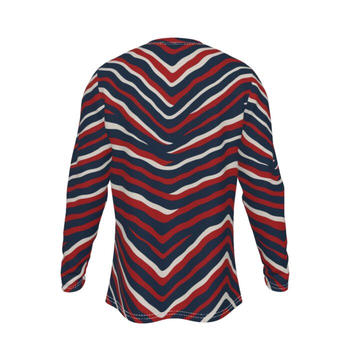 New England Patriots All-Over Print Long Sleeve T-Shirt - Image 3