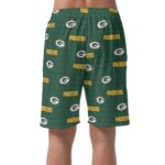 Green Bay Packers All-Over Print Men's Casual Shorts - Image 3