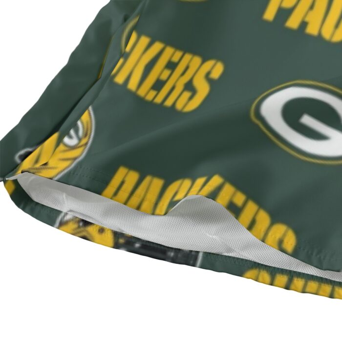 Green Bay Packers All-Over Print Men‘s Beach Shorts With Lining - Image 3