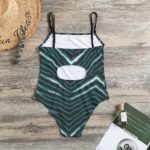 Philadelphia Eagles Zubaz All-Over Print Women's Halter Strap Swimsuit - Image 2